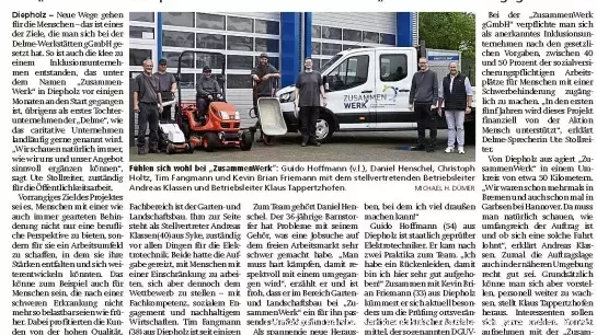 Screenshot Zeitungsartikel Neue Perspektiven bieten (Copyright: Diepholzer Kreisblatt/Mediengruppe Kreiszeitung)